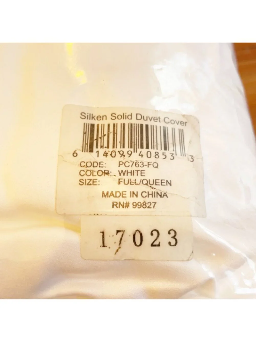 NIP $288 Pine Cone Hill Annie Selke Silken Solid Duvet Cover Tencel Queen White
